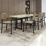 Conjunto Sala de Jantar 8 Lugares Retangular 200x90cm Tampo MDF Mesa Itália com Cadeiras Madri - 1