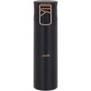 Ver imagem 1 de Just Life Garrafa Térmica 24x6x6cm 500ml Inox Preto Parede Dupla