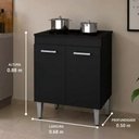 Ver imagem 2 de Balcão de Cozinha para Cooktop 4 Bocas com 2 Portas Nauru