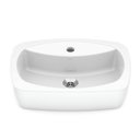 Ver imagem 2 de Kit 2 Cubas de Apoio 500x360 mm com Furo Central sem Ladrão Thema Incepa Branco Roca