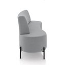 Ver imagem 6 de Sofá Living Decorativo 2 Lugares 1,60m Katara Pés de Ferro Veludo Cinza G33 - Gran Belo