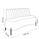 Ver imagem 4 de Sofá Living Decorativo 2 Lugares 1,60m Katara Pés de Ferro Veludo Cinza G33 - Gran Belo