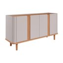 Ver imagem 2 de Aparador Sala Eva c/4 Portas 153cm Nature/White Cimol