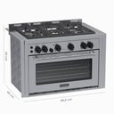 Ver imagem 2 de Fogao de Embutir 5 Bocas Venax Temis Inox Gas Glp 127 V