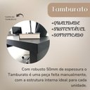 Ver imagem 5 de Escrivaninha Mesa Escritório em L Executiva 136,5cm Tamburato Marrom/Charuto/Preto Artany