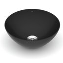 Ver imagem 1 de Kit 2 Cubas de Apoio Redonda sem Mesa 350 Design D1 Celite Preto/Matte Black