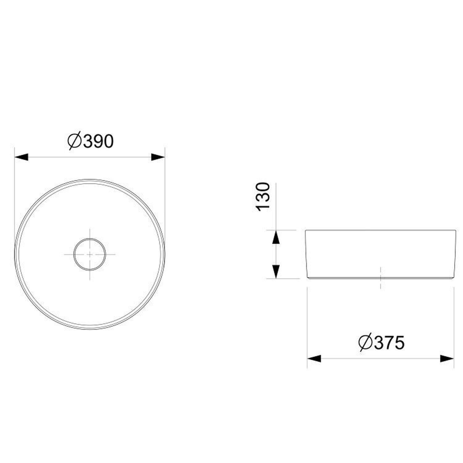 Kit 2 Cubas de Apoio Redonda sem Mesa 390 Platinium P2 Incepa - 2