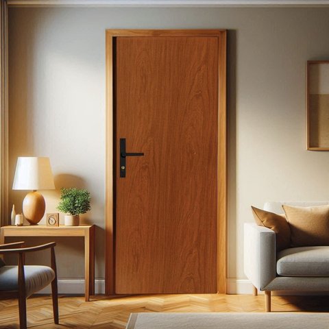 Folha de Porta de Madeira 210x82x3,5cm Duraplac