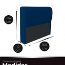 Ver imagem 3 de Cabeceira Casal Queen Cama Box Estofada Cristal 160 cm Veludo