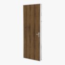 Ver imagem 2 de Kit Porta de Madeira 215x85cm Batente de Aço 12cm Abertura Direita Duraplac
