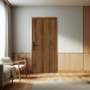 Ver imagem 1 de Kit Porta de Madeira 215x85cm Batente de Aço 12cm Abertura Direita Duraplac