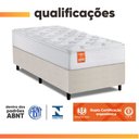 Ver imagem 5 de Cama Box Colchão Solteiro Molas Ensacadas Real 88x188x65cm Linho Branco Inducol