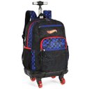 Ver imagem 2 de Mochila Escolar de Rodinhas 360 Hot Wheels Preto Luxcel