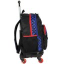 Ver imagem 4 de Mochila Escolar de Rodinhas 360 Hot Wheels Preto Luxcel