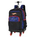 Ver imagem 3 de Mochila Escolar de Rodinhas 360 Hot Wheels Preto Luxcel