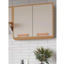Ver imagem 4 de Armário Aéreo Napoles 80cm 2 Portas - Itatiaia Cinamomo/off White