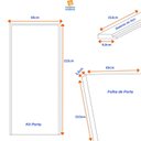 Ver imagem 3 de Kit Porta de Madeira 215x85cm Batente de Aço 6,5cm Duraplac