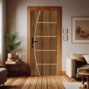 Ver imagem 1 de Kit Porta de Madeira 215x85cm Batente de Aço 6,5cm Duraplac