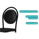 Ver imagem 7 de Conjunto: Mesa de Cozinha 1588 C/ Tampo Madeirado 100cm e 4 Cadeiras 1738 Freijo/rose - Cobre/linho
