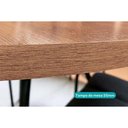 Ver imagem 4 de Conjunto: Mesa de Cozinha 1588 C/ Tampo Madeirado 100cm e 4 Cadeiras 1738 Freijo/rose - Cobre/linho