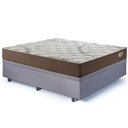 Ver imagem 2 de Base Box Baú Casal 138x188 Suede Cinza com Colchão Relax Adorabile Molas Ensacadas