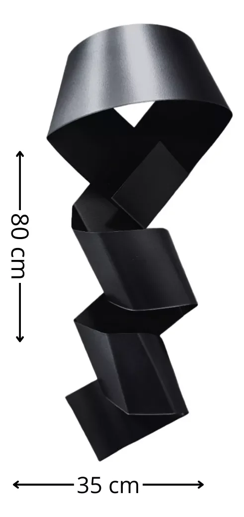 Ver imagem 4 de Decoração Escultura de Parede de Metal Exclusivo no Brasil Home Decor Preto