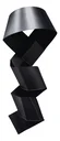 Ver imagem 1 de Decoração Escultura de Parede de Metal Exclusivo no Brasil Home Decor Preto