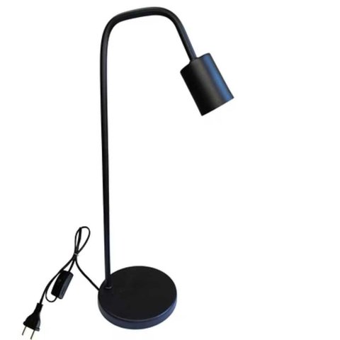 Abajur Copinho 1 X E-27 - Preto Fosco - Reue