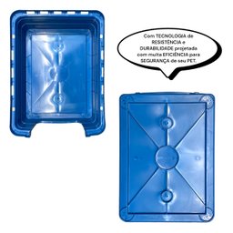2x Casinha Pet para Cachorro Gato Conforto e Segurança Casa N1 - Azul - 8