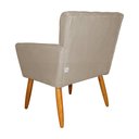 Ver imagem 5 de Poltrona Decorativa para Sala Recepção Cecília Suede Cappuccino - Lm Decor