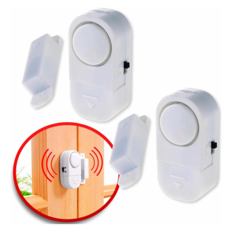 Kit 4 Alarmes Sirene com Sensor Portas e Janelas Anti-furto - 3