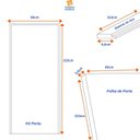 Ver imagem 3 de Kit Porta de Madeira 215x85cm Batente de Aço 6,5cm Abertura Direita Duraplac
