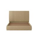 Ver imagem 4 de Cama Box Casal Aspen Base Flutuante Cabeceira Estofada PU Bege Gran Belo