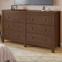 Ver imagem 1 de Cômoda Maggiore 6 Gavetas Imbuia Clean - Móveis Lopas