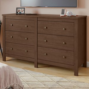 Cômoda Maggiore 6 Gavetas Imbuia Clean - Móveis Lopas