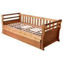 Ver imagem 1 de Cama Solteiro com Cama Auxiliar Madeira Macica Nalia Mogno Mell Nath