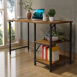 Escrivaninha Mesa Office Estudo Estilo Industrial 110cm Klm Móveis - 7