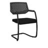 Cadeira Fixa Escritório Piena Plaxmetal - Preta - 1