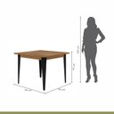 Ver imagem 2 de Conjunto Sala de Jantar Mesa Espanha 90cm com 4 Cadeiras em Aço e Junco Madri Mais Decor Linho Cinza