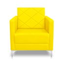 Ver imagem 3 de Kit 2 Poltrona Helena Decorativa Clinica e Recepção:amarelo