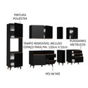 Ver imagem 5 de Armário de Cozinha Completa 260cm Preto Reims Madesa 05