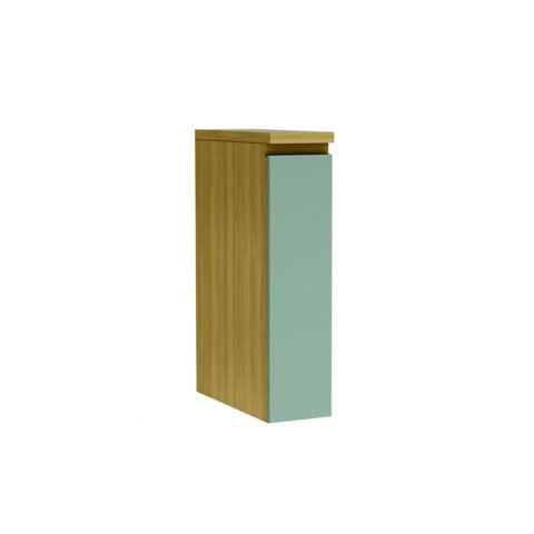 Módulo Cozinha Nesher Rainha Balcão c/ Tampo Porta Tempero c/ 1 Porta 20cm Nature/Verde - Nesher
