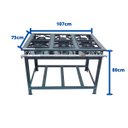 Ver imagem 5 de Fogão Industrial 6 Bocas Baixa Pressão P5 de Piso 3QS 3QD MetalFour