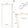 Kit Porta de Madeira 215x85cm Batente de Aço 12cm Duraplac - 3