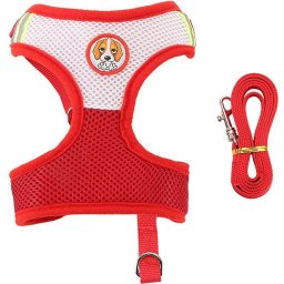 Coleira Peitoral Puppie para Cães e Gatos Tamanho P até 20kg Vermelho - 1