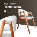 Ver mais imagens de Conjunto 4 Poltronas Lithi Design para Living Moderno Cadeiras Estofadas Aconchegantes