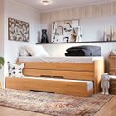 Ver imagem 2 de Cama Bicama Quarto Solteiro Juliette com Auxiliar e Gavetas