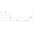 Ver imagem 3 de Kit 2 Cubas de Apoio Retangular sem Mesa 510x360 Platinum P7 Incepa