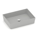 Ver imagem 4 de Kit 2 Cubas de Apoio Retangular sem Mesa 510x360 Platinum P7 Incepa Cinza/Stone