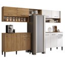 Ver imagem 2 de Armário de Cozinha Compacta Arizona Lux Carraro Carvalho com Branco